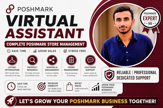 manage your poshmark store as a professional VA