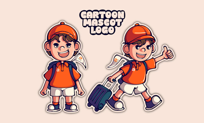 draw a cute mascot logo design