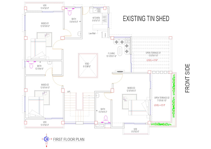 draw 2d floor plan in autocad