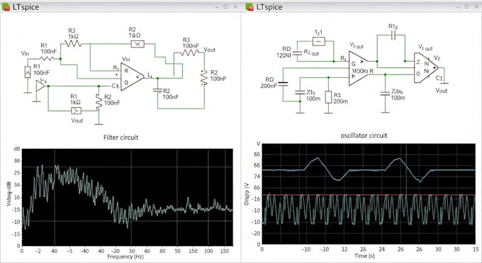 design and stimulate filter,oscillator circuit using ltspice