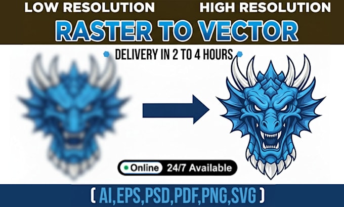 do vector tracing, convert image to vector, redraw logo and vectorize images