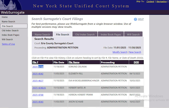 collect US probate leads with contact details