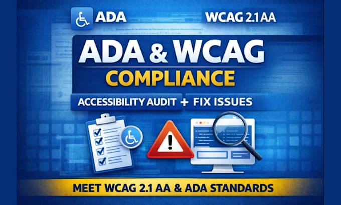 audit and fix website accessibility for wcag 2 1 aa and ada compliance