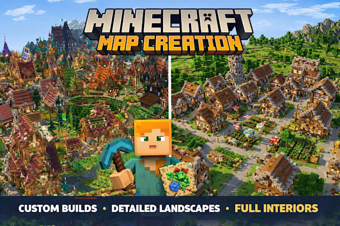 Build custom minecraft maps pixel minecraft art village map minecraft ...