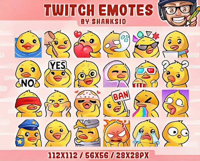 create custom twitch emotes, animated emotes, chibi emotes, and discord emojis