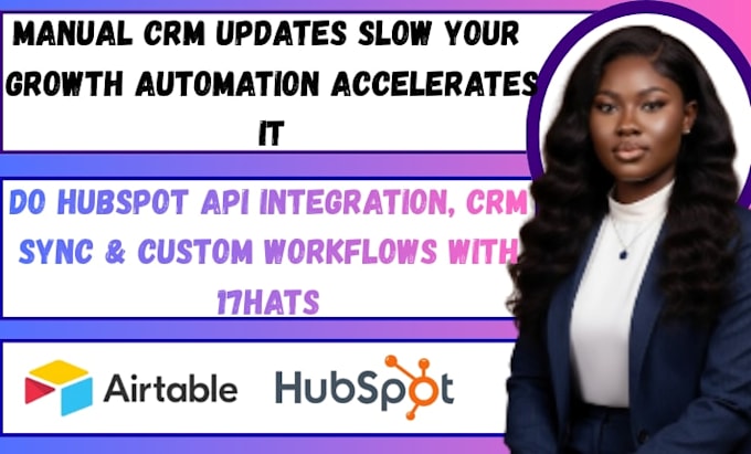 do hubspot API integration CRM sync and custom workflows with 17hats
