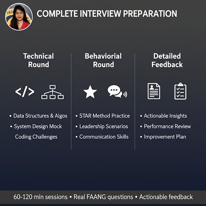 conduct a faang style mock coding and behavioral interview