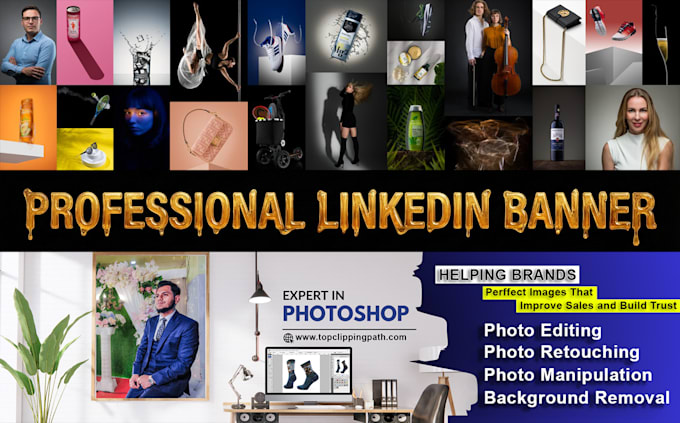 design professional linkedin banner and social media header