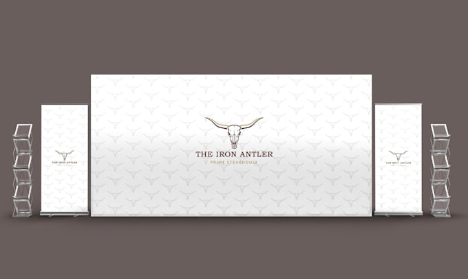 design a professional step and repeat or event backdrop banner