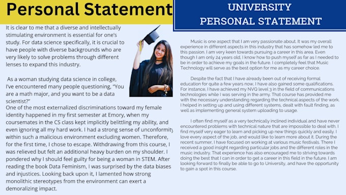 edit personal statement,statement of purpose, college application,law school phd