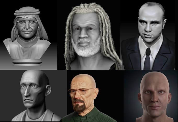 do 3d bust model 3d miniature 3d statue tabletop model for 3d printing