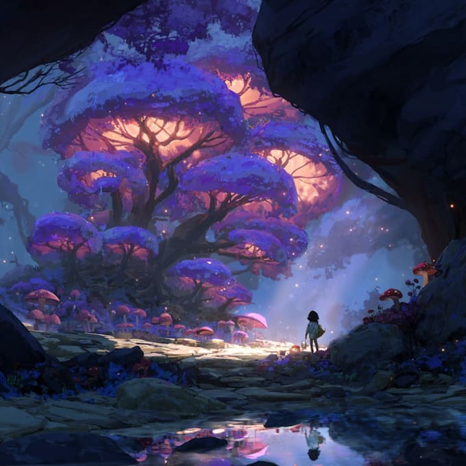 make a fantasy illustration
