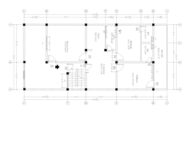 be an architect draftsman for floor plan drafting in autocad