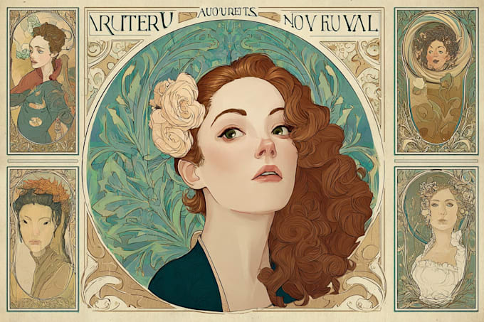draw anything in art nouveau style