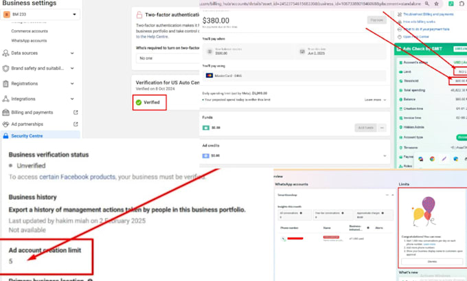 create fresh verified fb business manager and ads account