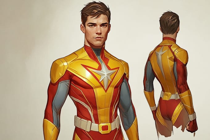 superhero character for comics