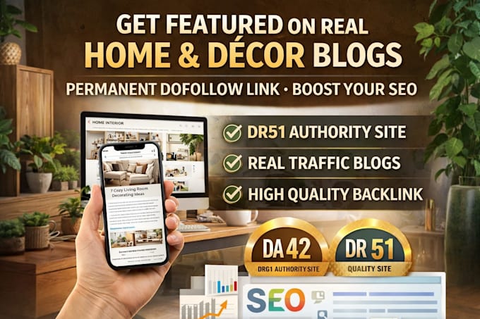 publish a high quality guest post for your home decore site