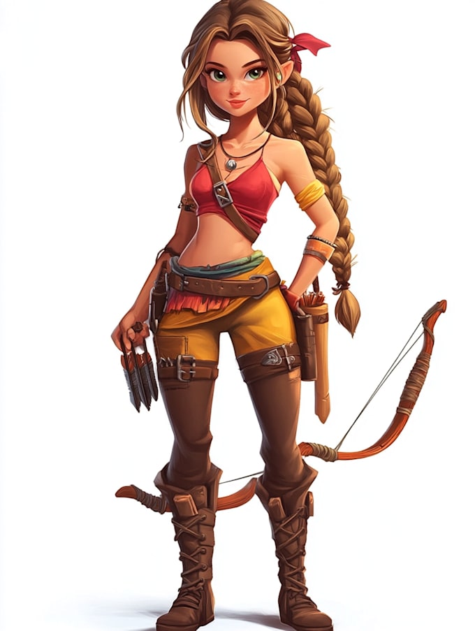 design 2d characters and 2d game assets character