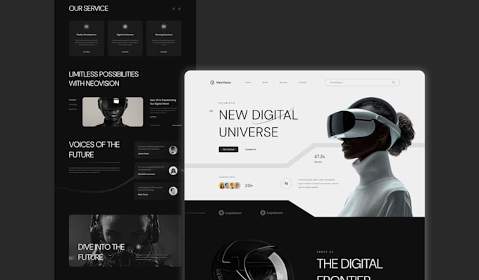 design modern UI UX for website, mobile app using figma