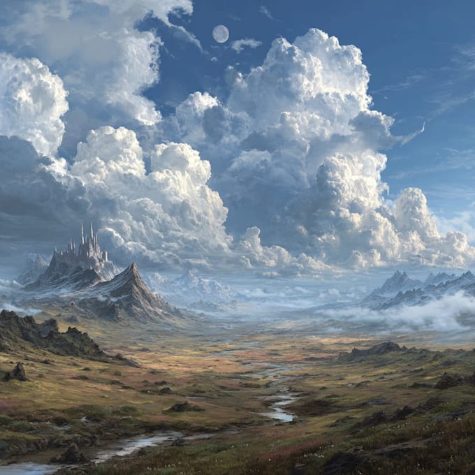 design amazing fantasy landscape