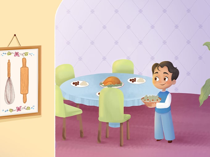 do childrens story book illustration