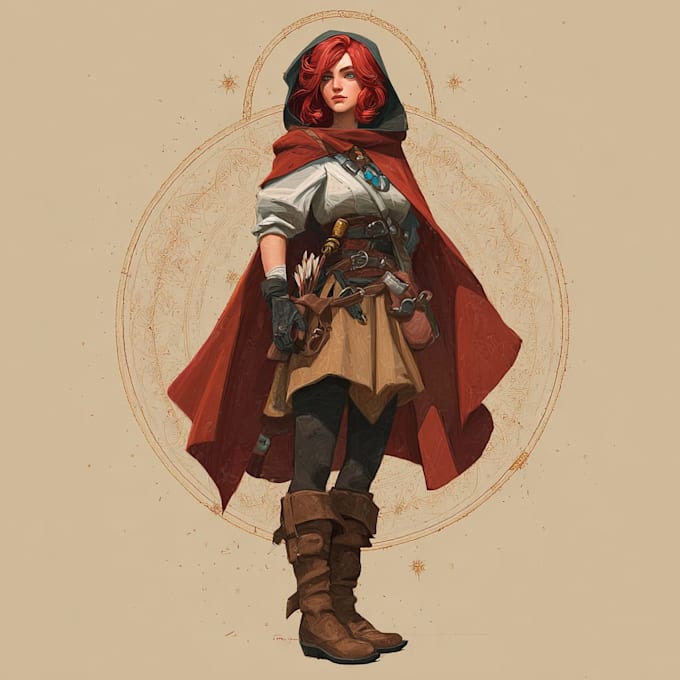 Draw dnd character art and fantasy concept illustrations by Imogenoley ...