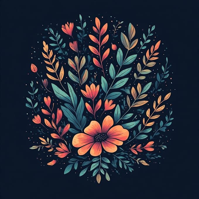 design a unique botanical boho logo