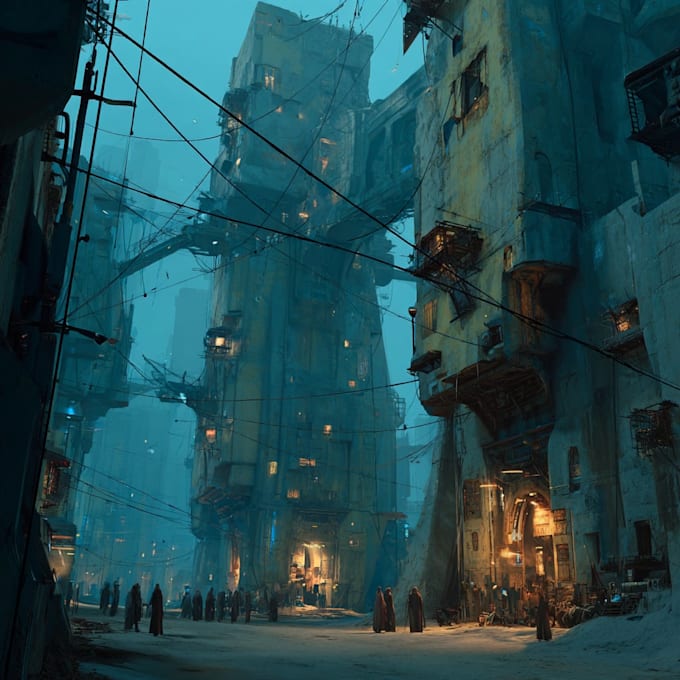 Create stunning fantasy and scifi environment concept art by ...