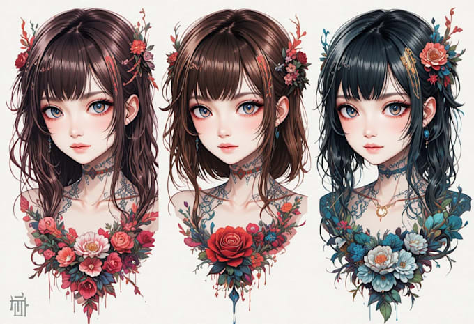 make anime tattoo design