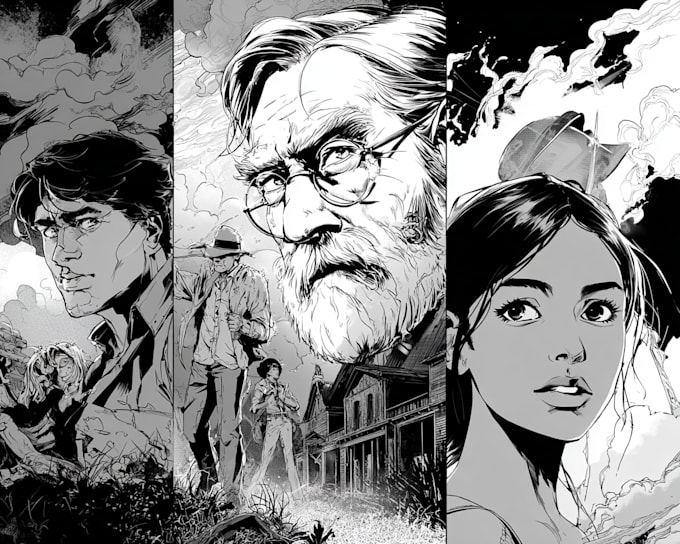 draw comic and cartoon for your book or website