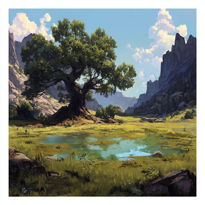 design a environment concept art landscape design