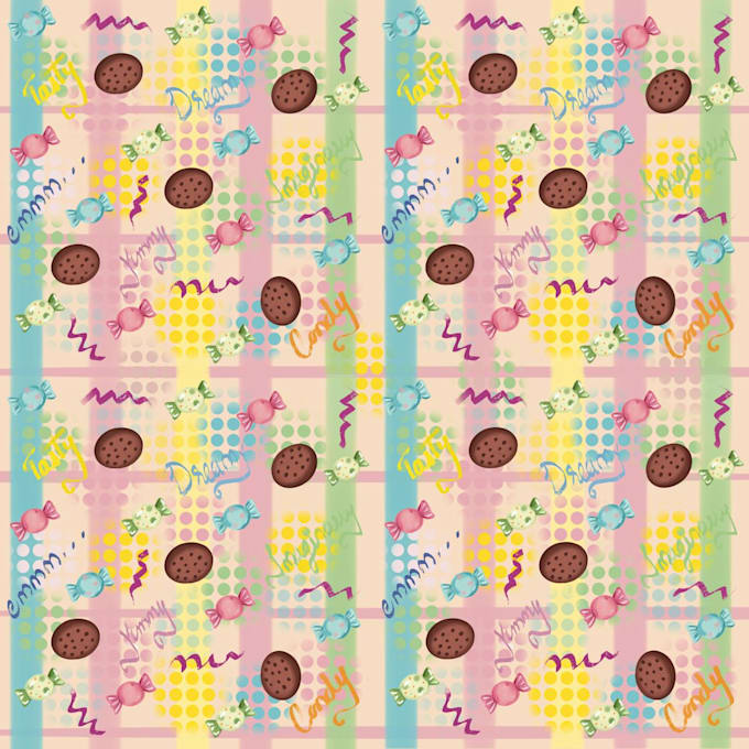 create high end fantasy sweet world textile prints