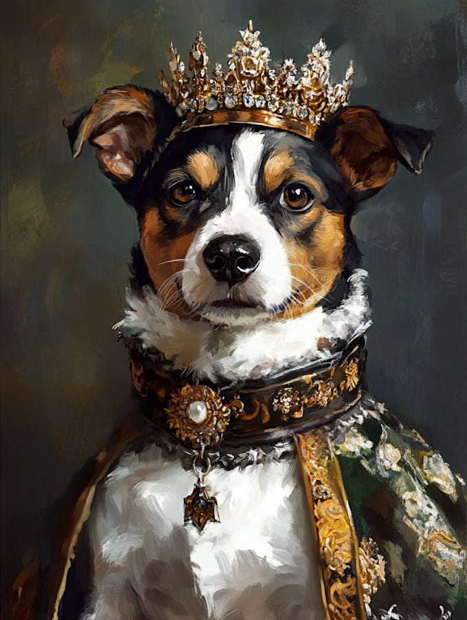 draw custom pet portrait