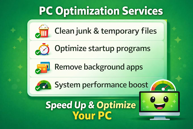 speed up, clean, and optimize your slow windows PC