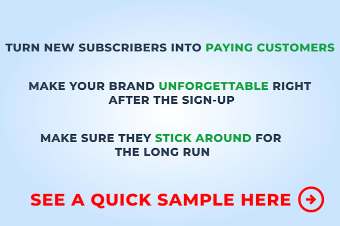 write high converting welcome emails