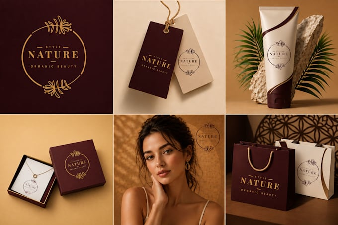 design logo, brand identity, and complete brand style guide