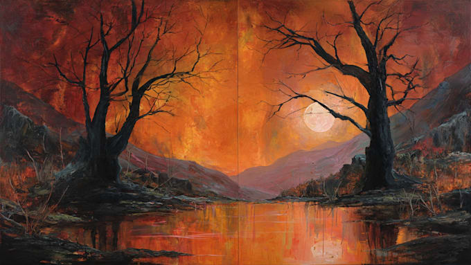 paint acrylic custom paintings for you