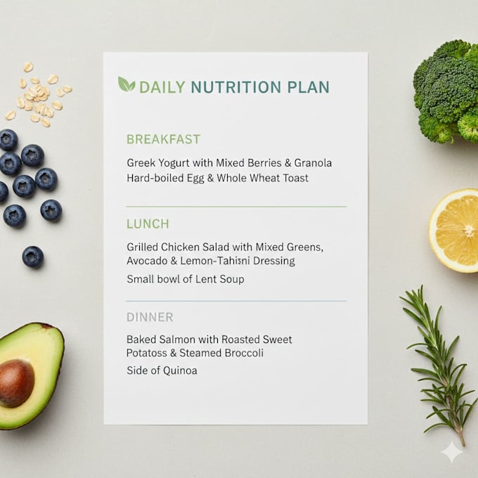 Create a personalized diet plan for weight loss and healthy lifestyle ...