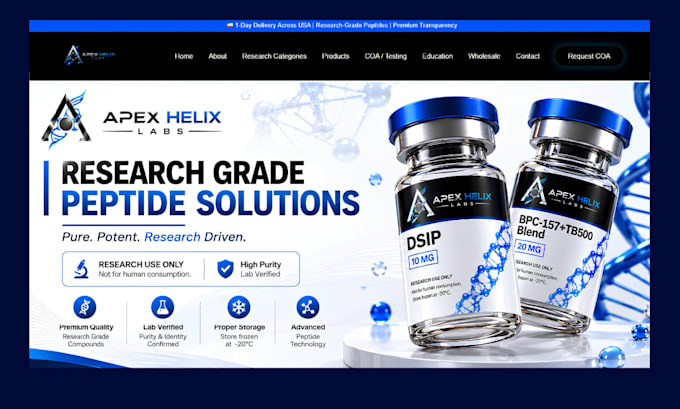 build a woocommerce website for peptide, supplement, kratom, cbd and sarms