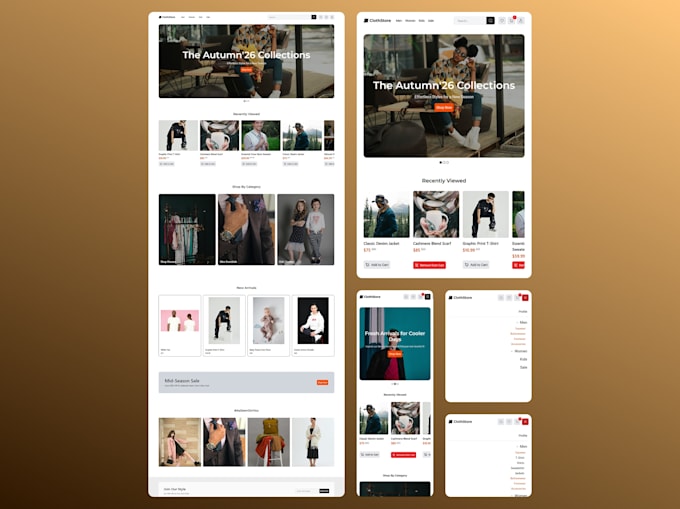 build you an ecommerce template with vite, reactjs, typescript, and tailwind CSS