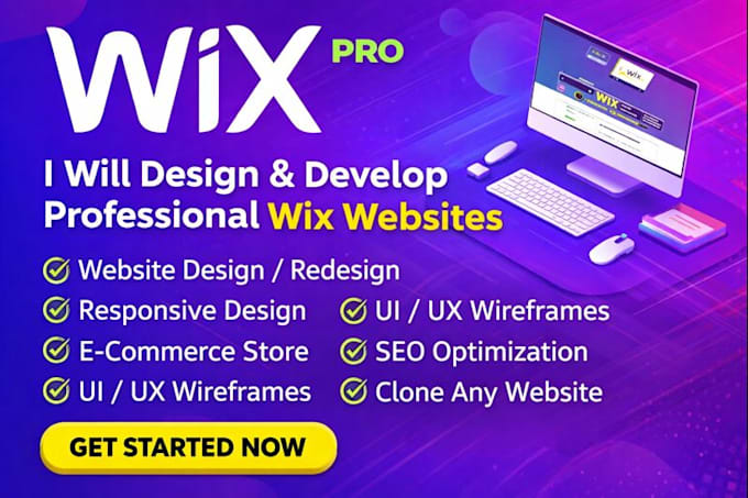 design wix website wireframes UI UX develop wix online stores SEO clone redesign
