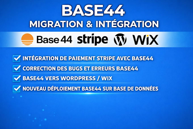 migrer base44 corriger bugs base44 expert, lovable base44 replit vers wordpress