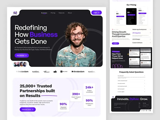 design a modern portfolio website using HTML CSS and javascript
