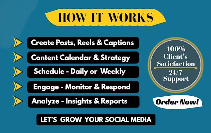 be your social media manager with engaging content strategy