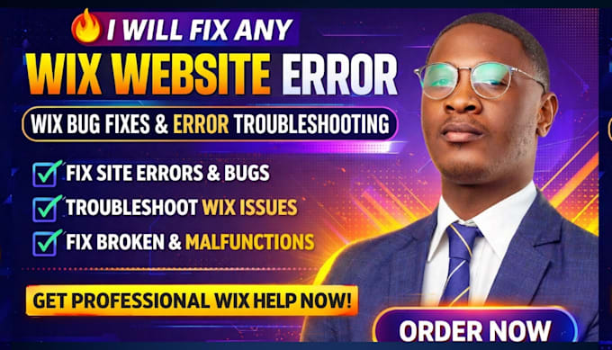 fix wix website errors, bugs, issues, and wix website problems