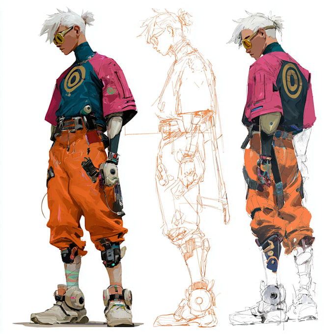 paint anime character art or anime illustration