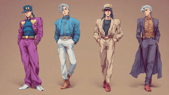 draw you in jojos bizarre adventure style