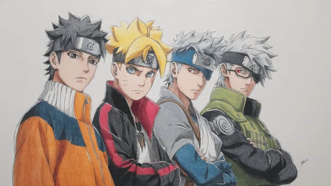 draw you in naruto or boruto style