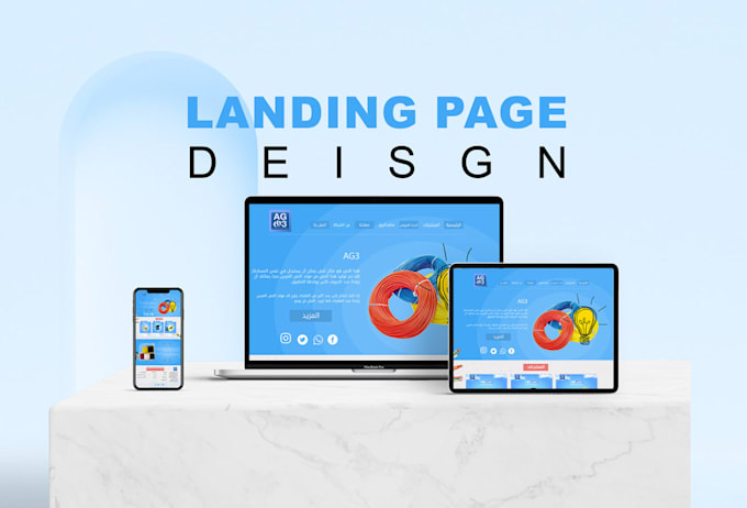 create a landing  page using HTML , CSS and javascript