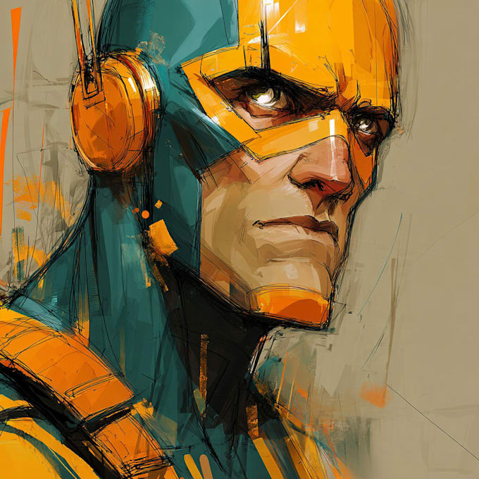 create top quality super hero character